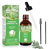 【NUTRIRE E CAPELLI PIÙ PIENI】 L'olio di rosmarino aiuta a idratare e ammorbidire i capelli, nutrire in profondità i capelli, controllare il sebo, mantenere un cuoio capelluto sano, aumentare la lucentezza dei capelli e asciugare i capelli con meno effetto crespo, caduta e rottura dei capelli per inumidirli.