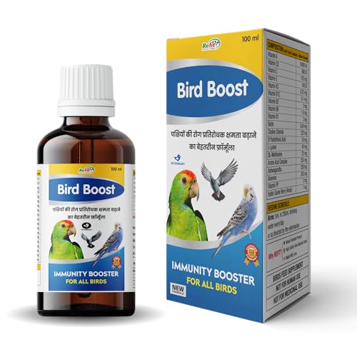 Image of REFIT ANIMAL CARE Immunity Booster for Birds for Growth, Health and Immunity with Essential Vitamins, Minerals and Amino Acids, Bird-Boost (100ml)