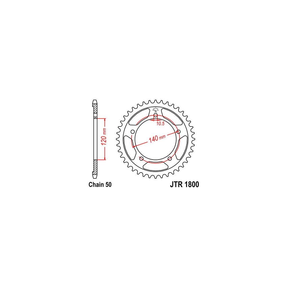 D.I.D Kit S-AC 18-44-114 Did530Vx (G&B) R per: Triumph 1050 Tiger/Tiger Se ABS