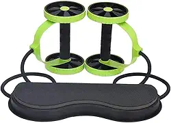 Aparelho Portátil de Ginástica Kit De Treino Com Rodas Abdominais Braços Nádegas Multifuncional Fitness