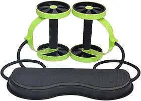 Aparelho Portátil de Ginástica Kit De Treino Com Rodas Abdominais Braços Nádegas Multifuncional Fitness