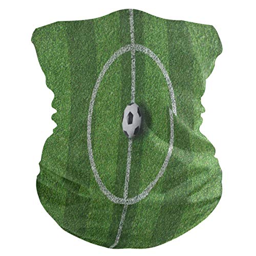 Soccer Field Ball Sport Green Face Mask Scarf Cover Dust Wind Neck Warmer