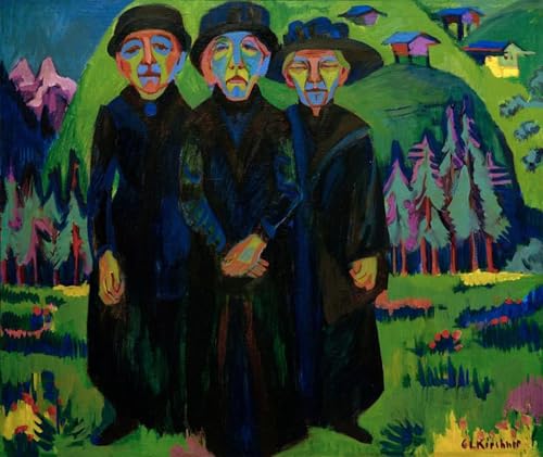 Arte en lienzo La donna alla fonte de Ernst Ludwig Kirchner impresión alta fidelidad 60x90