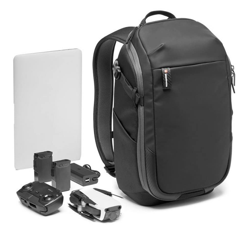 Manfrotto Advanced² Compact MB MA2-BP-C Zaino Foto/Laptop, per Mirrorless e Obiettivi Standard, Divisori Imbottiti Intercambiabili, Attacco per Treppiede, Tessuto Trattato