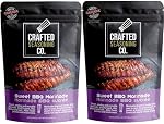 Crafted Seasoning Co. - Sweet BBQ Marinade - Sweet and smokey seasoning blend, rub, marinade - No MSG & Non-GMO, 2 Pack, BBQ Gifts, Fathers Day Gift, by Urbani