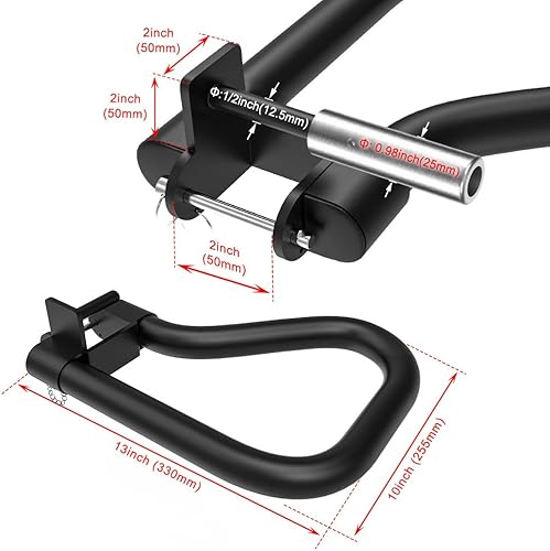 Miniatura 7 de SELEWARE Accesorio de barra de inmersión sólida para 2 x 2 pulgadas o 3 x 3 pulgadas con agujero de 1 pulgada, 12 o 58 pulgadas, juego de 2 barras