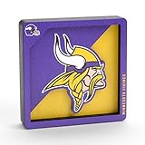 YouTheFan NFL Minnesota Vikings 3D Logo Series Magnets