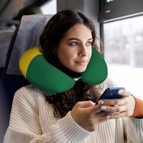 Almohada de viaje de poliéster tamaño único negra miniatura 6