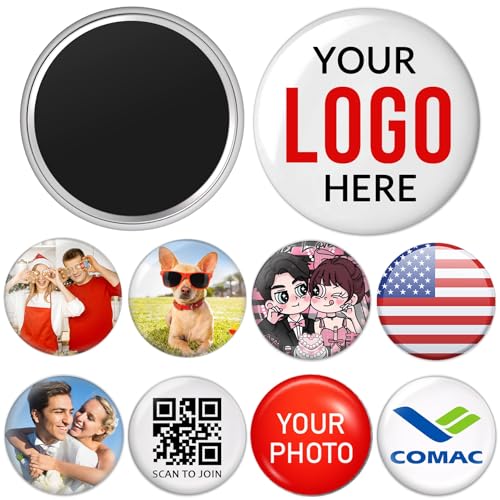 Imán decorativo redondo personalizado para nevera