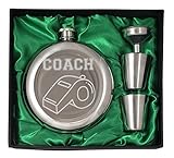 Coach - 10 oz Round Flask Gift Set | Perfect Present for Coaches