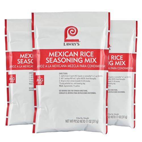 Lawry's Mexican Rice Seasoning Mix, 11 Oz (Pack Of 6) - Six 11 Ounce Bags Of Rice Seasoning Mix For A Subtle Spicy Flavor, Perfect For Seasoning Rice, Meat, Vegetables And Mexican Dishes