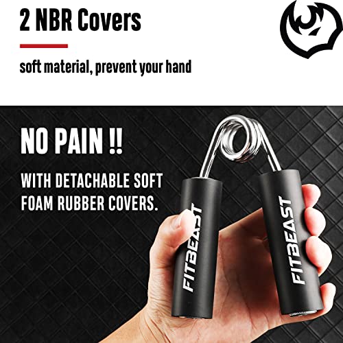 FitBeast-Hand-Strengthener-Grip-Adjustable-Resistance-40-100-LBS-Grip-Strength-Trainer-Metal-Hand-Exerciser-for-Strength-Hand-Squeezer-Grip-Strength-Wrist-Finger-Hand-Gripper-with-2-NBR-Covers