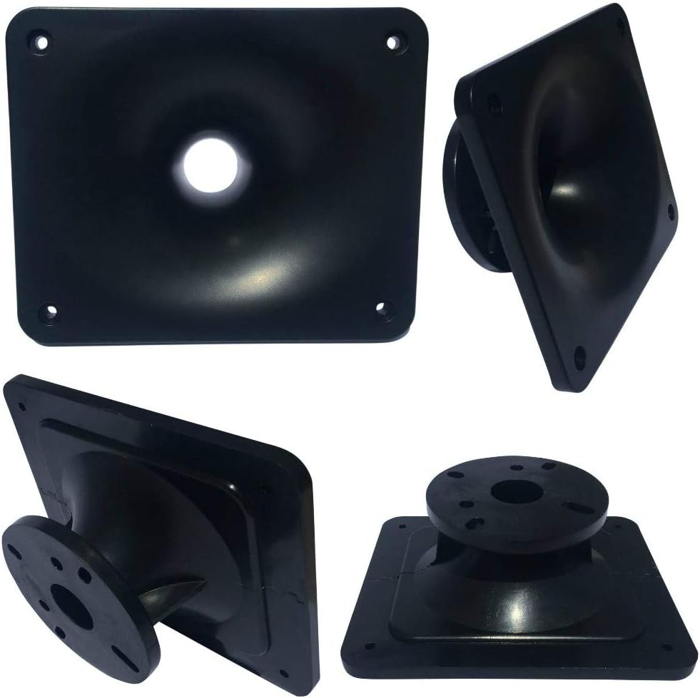 MASTER AUDIO KHD164 rectangular horn with screw connection 7.50 cm 3" 16.40 x 13.50 cm resin abs for tweeter driver