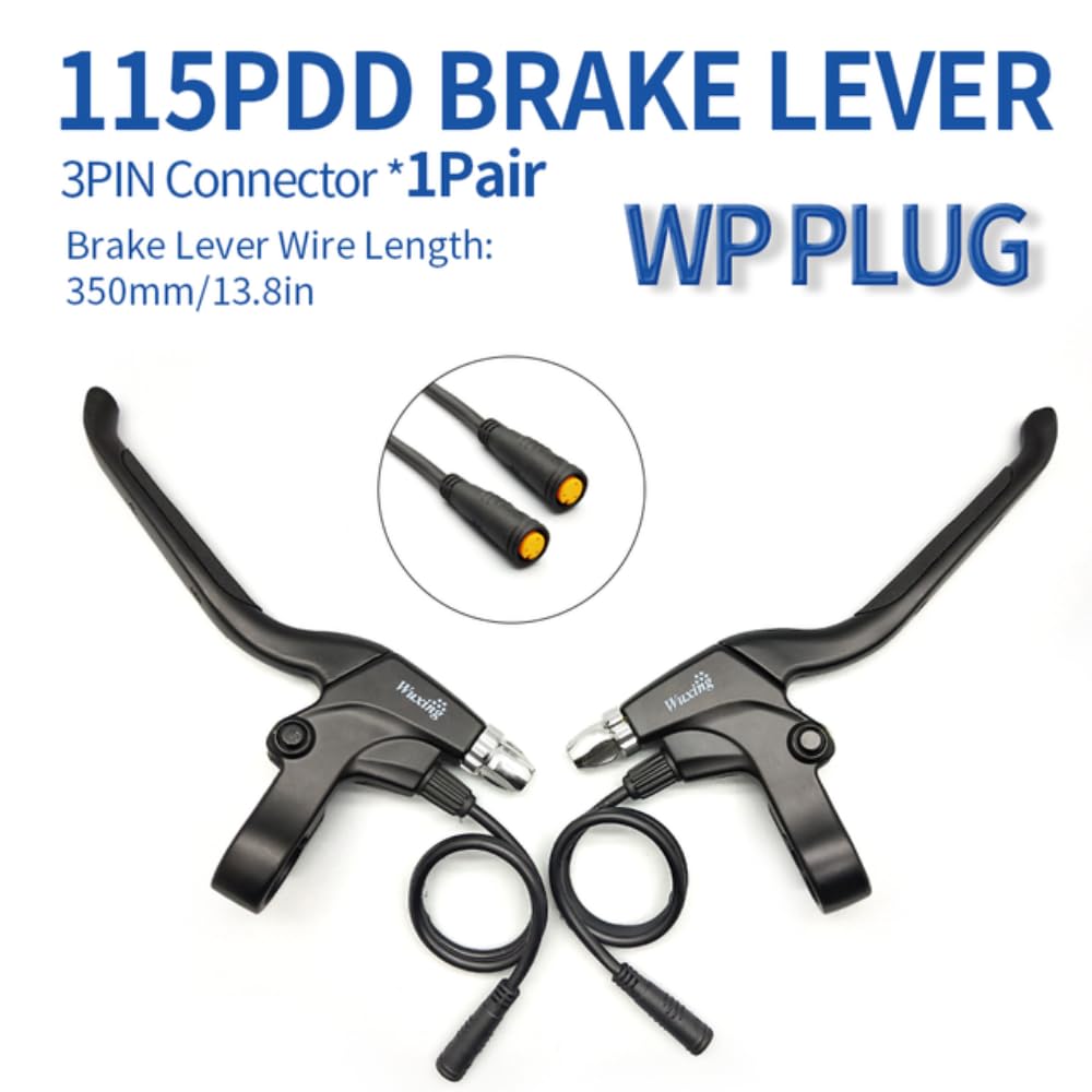 Leve Freno Per E-bike In Alluminio – Con Interruzione Potenza E Blocco Parcheggio, Compatibili Con Cavi SM E 115PDD, Coppia Sx/Dx