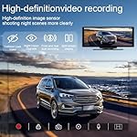 Portable Carplay Screen 10.26'' HD IPS Apple Carplay & Android Auto Screen for Car, Wireless Car Play Stereo with 4K Dash Cam/1080P Rear Camera, Car Audio Receivers,GPS Navigation,Mirror Link,FM,Siri