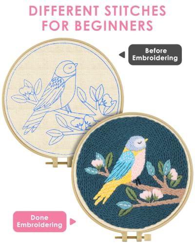 Image of TINDTOP Punch Needle Kits, DIY Punch Embroidery Kits