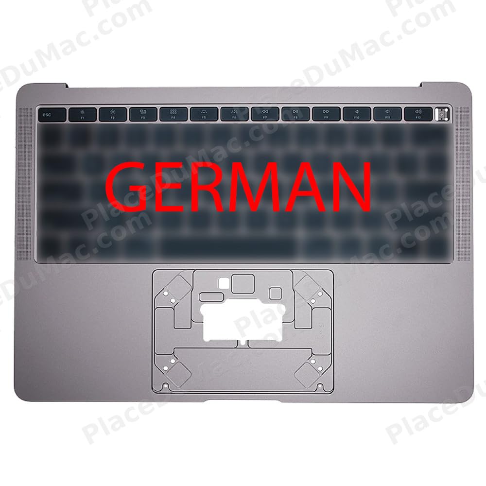 reboot - Cover Superior Tastiera Tedesca (A1932) Grigio Sideral Compatibile con Mac Book Air 13 2018-2019 Compatibile per Apple - Grado A