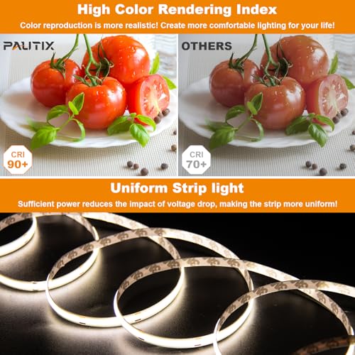 Tira LED COB PAUTIX 4000K 10m Regulable Luz Blanca Natural miniatura 7