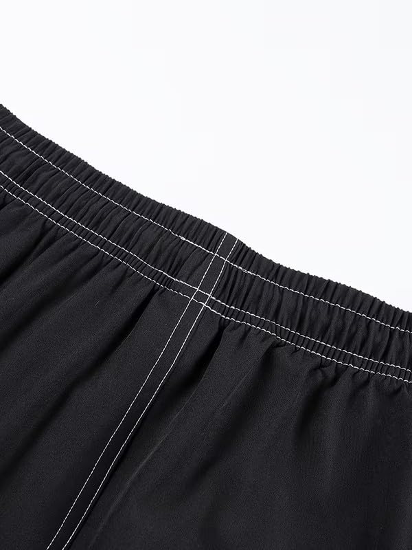 Image of Imsa Moda Men's Polycotton Relaxed Fit Shorts | Half Pant with Drawstring & 4 Pockets | Lightweight Casual Shorts for Men