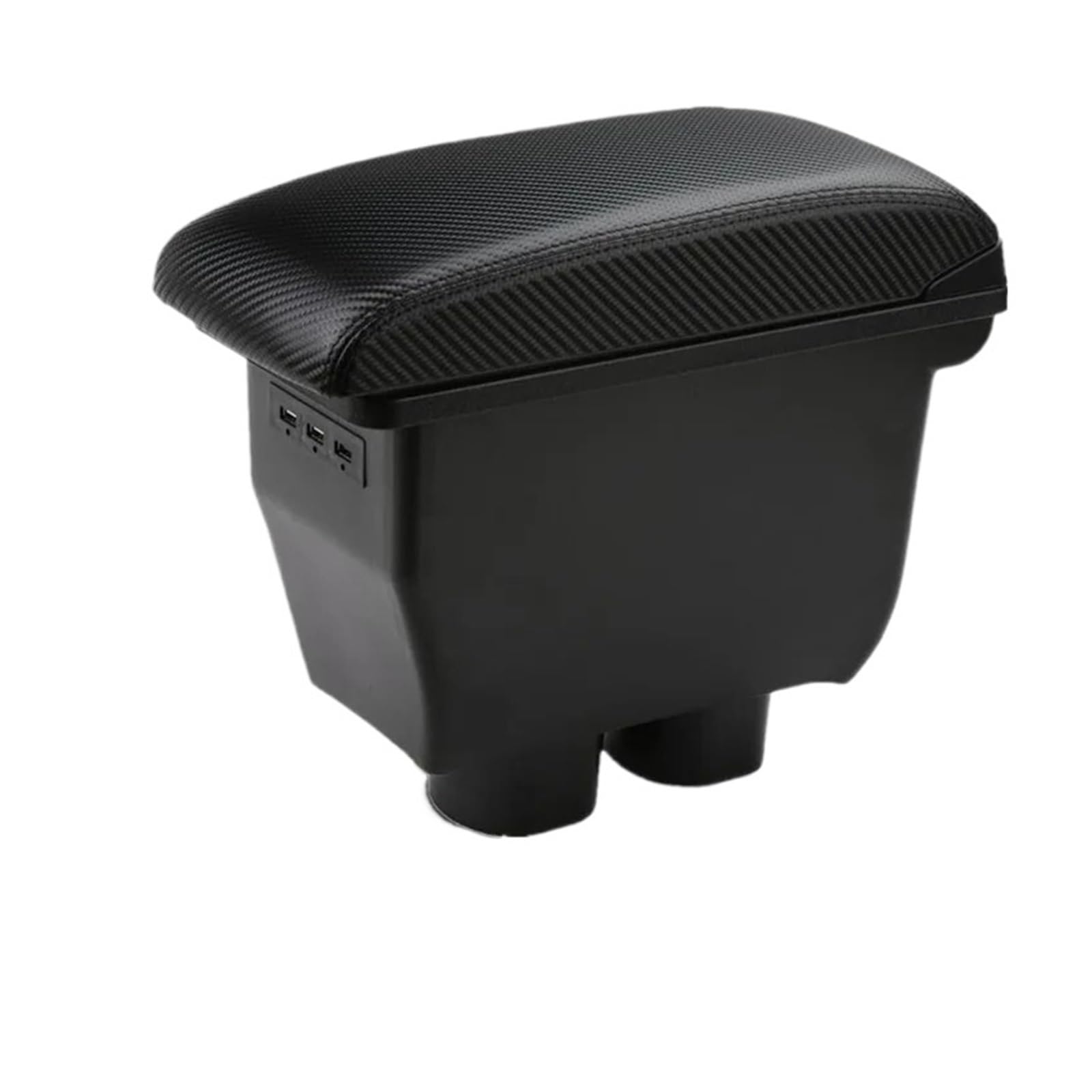 UMDJJU For Toyota For Avanza For Rush For Aruz Car Armrest Box Dedicated Retrofit Interior Storage Accessories Car Centre Console Armrest Box(2C carbon fiber 3usb)