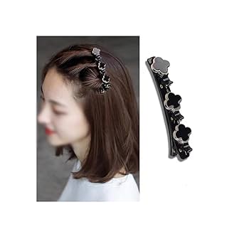 PRADA 花柄 ヘアピンセット保存ケース付き 大注目ギフト】PRADA◇プレキシガラス 花柄 ヘアクリップ ロゴ