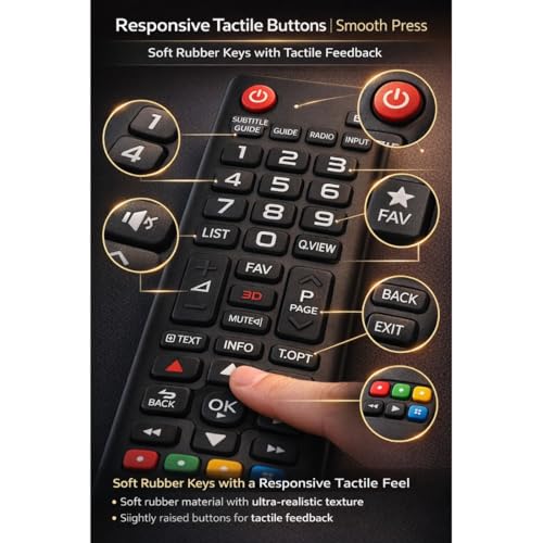 Image of Replacement Remote Compatible with LG Smart TV | Universal Remote for LG LED OLED WebOS TVs (32 /43 /50 /55 Inch) | No Setup Required