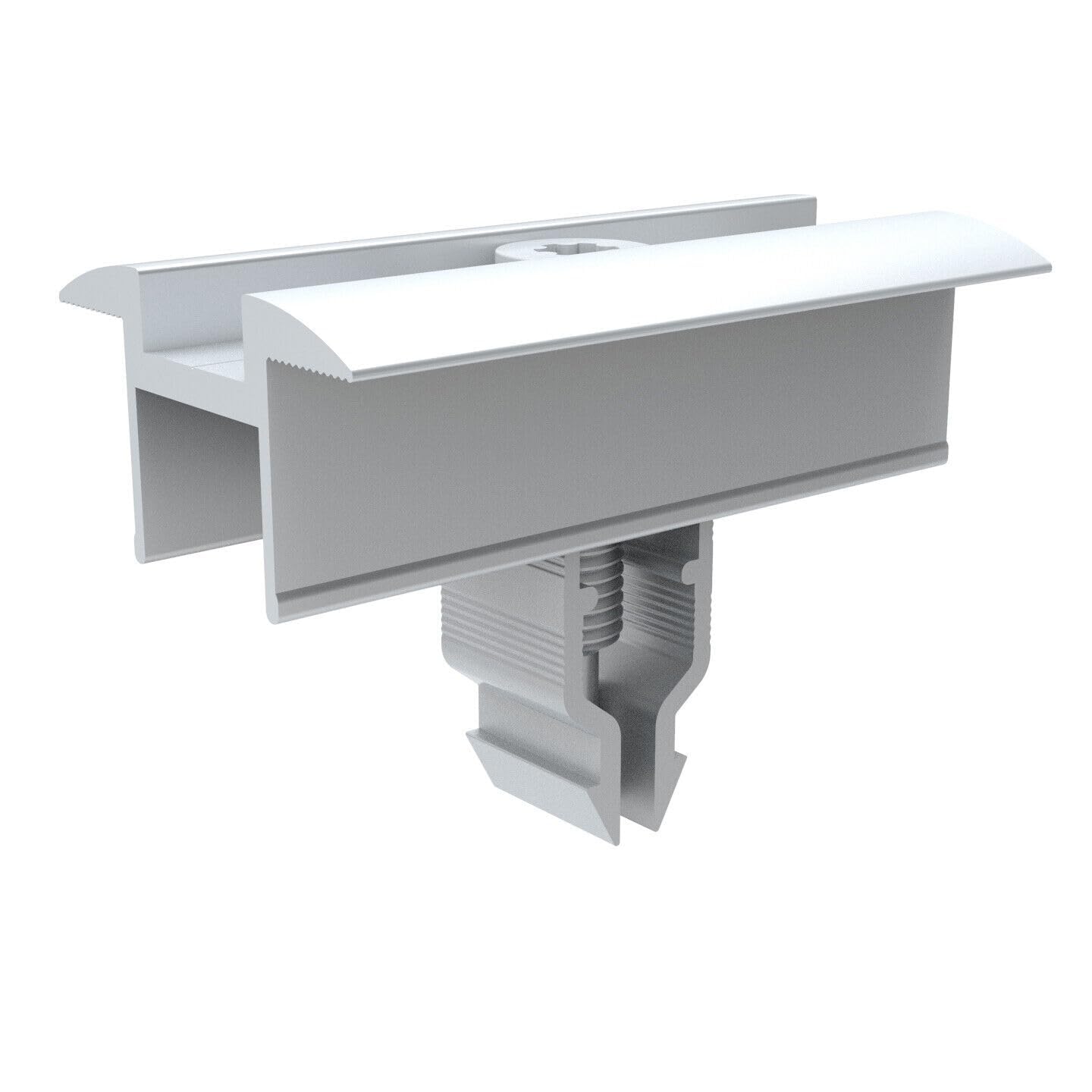 PV Photovoltaik Solarpaneel Halterung 2x Montage Set BLECHDACH - Stockschraube // Solar Panel Roof Mounting Kit, 2-Set Complete Installation Hardware with Rails and Brackets 25-40mm