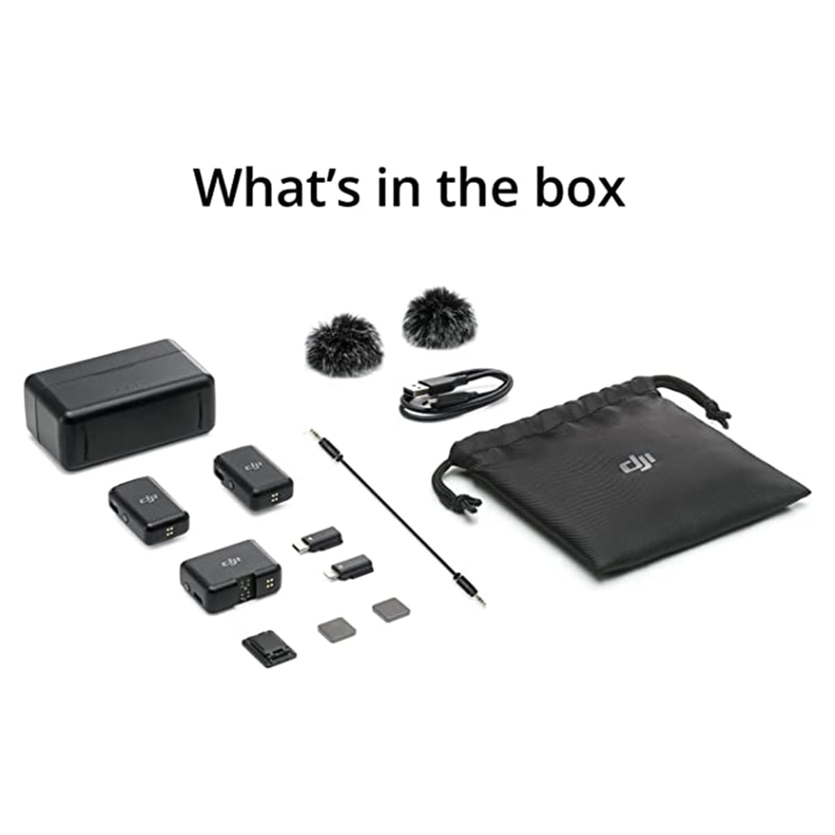 Amazon.com: DJI Mic (2 TX + 1 RX + Charging Case) Wireless