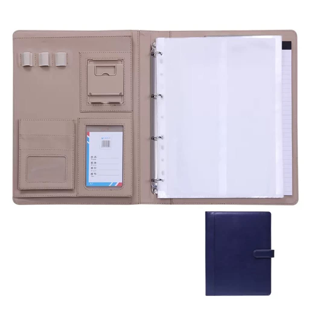 Schreibmappe A4 Klemmbrettmappe Portfolios Padfolio Binder Konferenz Meeting Executive Datei Legal Document Organizer A4 Schreibblock Notizblock Padfolio für Männer Frauen