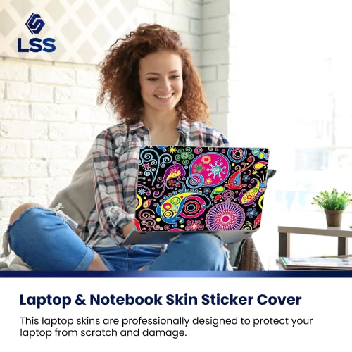 Image of LSS 15 15.6 Inches Laptop Notebook Skin Sticker with 2 Wrist Pads - Reusable Cover Protector Vinyl Sticker Cover Decal Fits 13 inch - 16 inch HP Asus Acer Samsung - Art Design