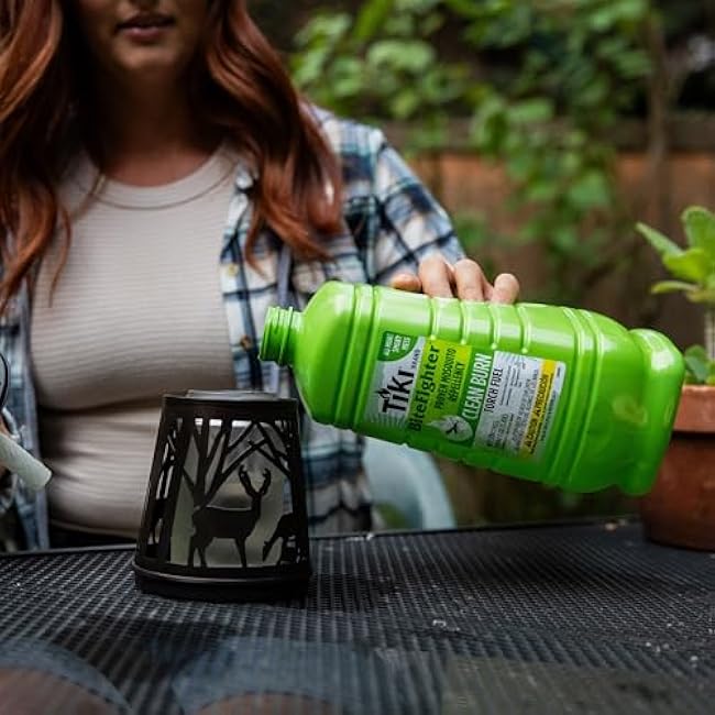 TIKI Woodsy Table Torch 2-Pack, Patio, Table Torch, Backyard, and Lawn, Cabin D¨¦cor, Up North, Outdoor Table, Bronze