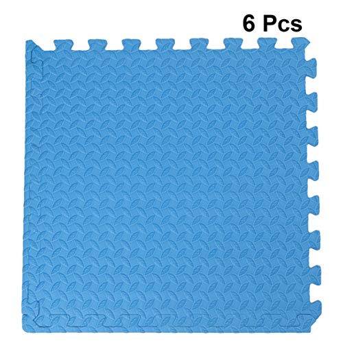 Tapete de espuma Besportble, 6 peças, tapete de espuma interligado, quadrado, lavável, tapete de chã