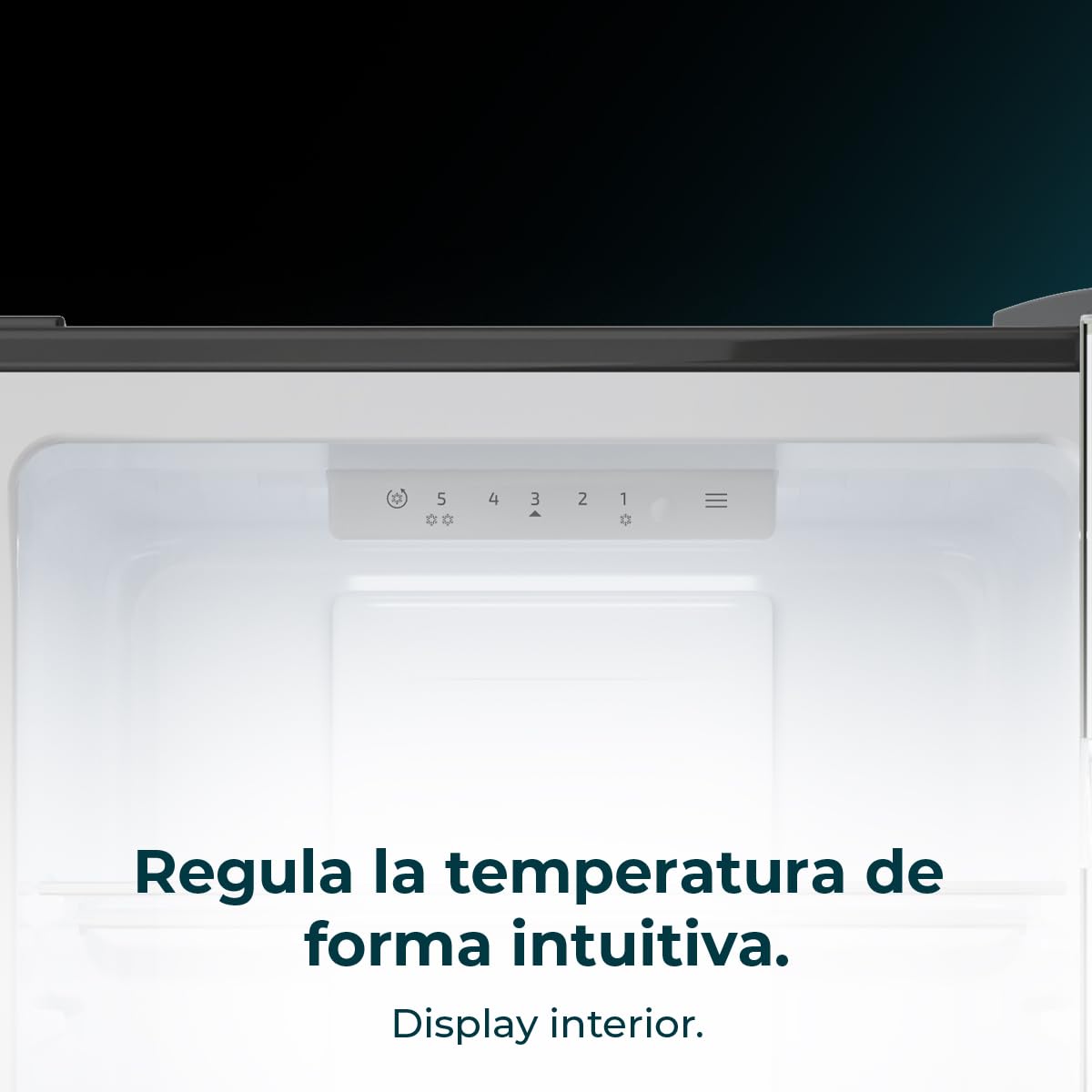 Cecotec Frigorífico Combi Bolero CoolMarket Combi 250 Dark E. Clase Energética E Frigorífico Combi Inox Oscuro 180X55Cm, 250L, No Frost, Multi Air Flow Y Cajón Humidity Box