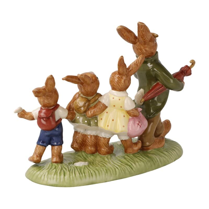 Goebel 66-845-34-1 Rabbit Figurine Hiking Day Porcelain 19 x 15 cm, White - Image 3