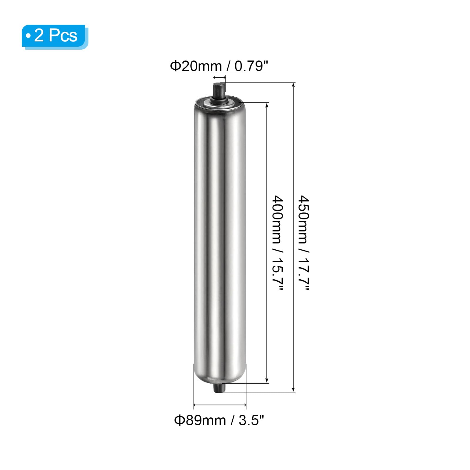 PATIKIL Conveyor Roller 3.5