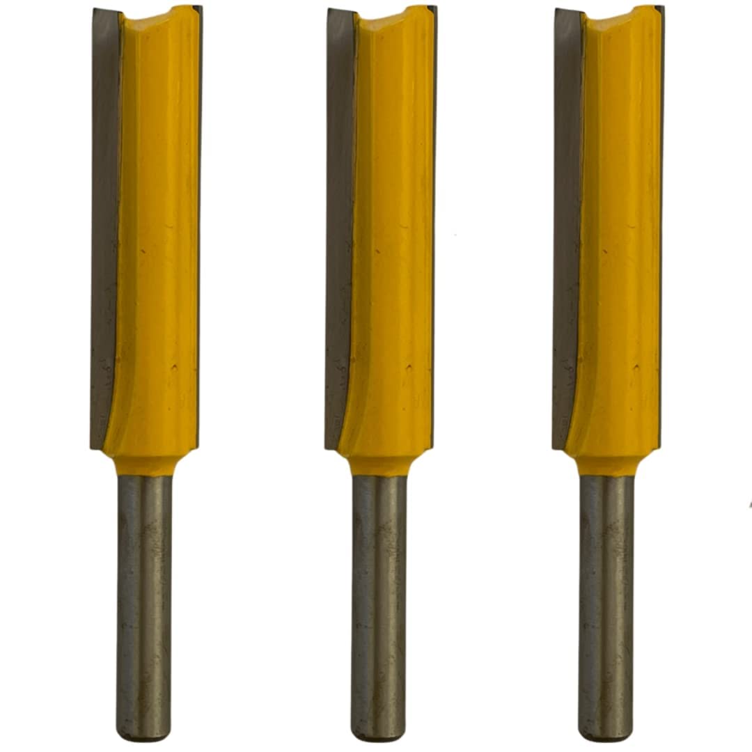 Fresa Dritta In Carburo Di Tungsteno (TCT) 7x20 Mm, Gambo 1/4'' - Rennie Tools, Per Legno E MDF, Compatibile Con Router Makita, Bosch, DeWalt