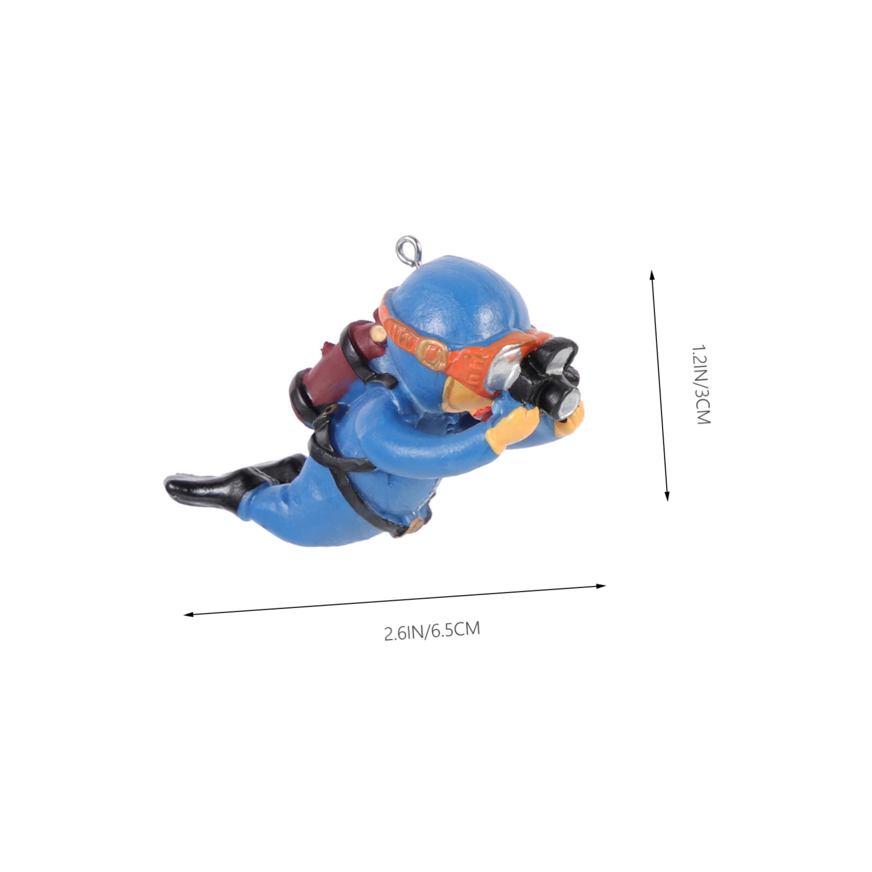 Happyyami 10 Pièces Aquarium De Plongeur Décor D'aquarium Aquarium Orner Ornement D'aquarium Figurine De Plongeur Accessoires De Jeu Décorations D'aquarium Coffre Trésor Délicat Résine