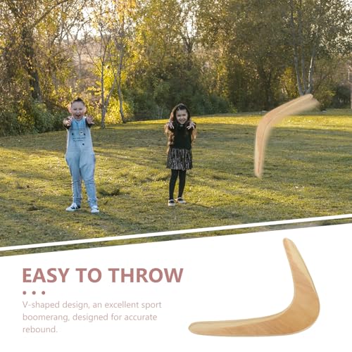 Kisangel Boomerang de madera sintética en forma de V para niños y adultos miniatura 6
