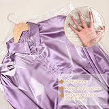 35 Pack Plastic Clothes Covers, 60 * 140 cm Dry Cleaning Bags, Hanging Dust Proof Garment Bags for Shirt Suit Jacket Clothing Store and Dry Cleaner Essentials - Image 3