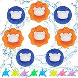 16 PCS Pet Hair Remover for Laundry Set, Meetory Reusable Hair Catcher for Washing Machine Dryer Cleaning Ball, Lint Remover Laundry for Washer Clothing Dog Cat Pet Hair Remover