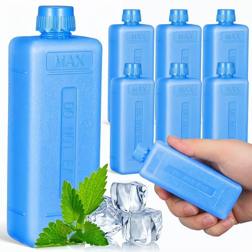 Ice Packs for Swamp Cooler 8PCS Ice Blocks for Portable Air Conditioner Fan Reusable Freezer Packs for Air Cooler Blue Freezer Blocks for Lunch Boxes Camping Picnic Coolers Evaporative AC Fan - image 1