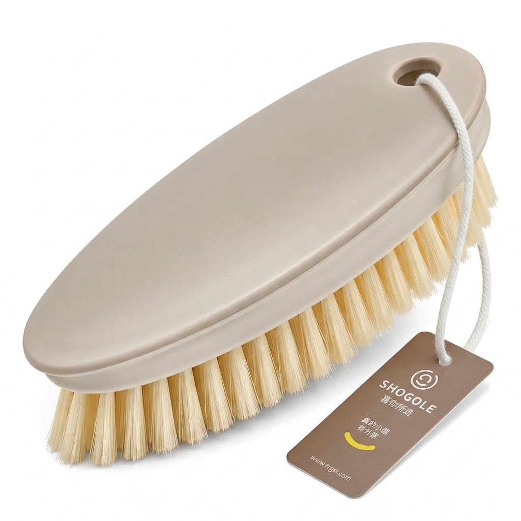 Hand Scrub Brush with Ergonomic Grip and Dense Bristles | Ergonomic Handle, Dense Bristles Multipurpose Cleaning Brush for Kitchen Sink, Tiles, Bathroom, Shoes & Tub-picture-24