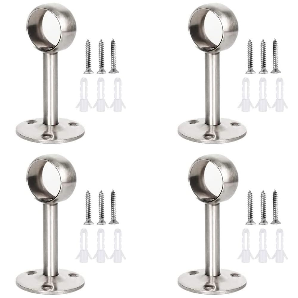 Gardinenstangenhalter Set - 2-tlg. In Schwarz Mit Schrauben