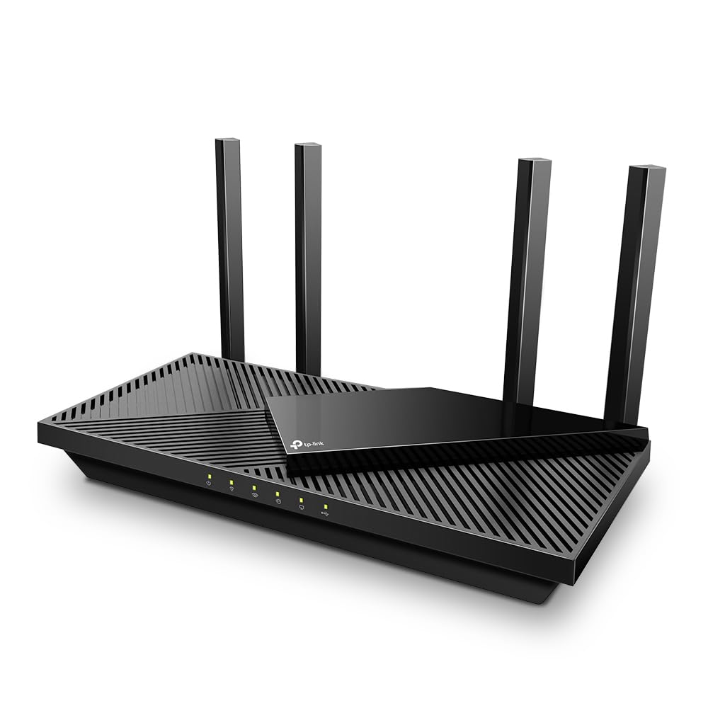 TP-Link Archer AX55 Pro Wi-Fi 6 WLAN Router Dualband AX3000, 1 × 2,5 Gbit/s-Port + 4 × Gigabit-Port, USB 3.0, VPN, WPA3, OneMesh, Kindersicherung, HomeShield, Keine Unterstützung für DSL-Funktion