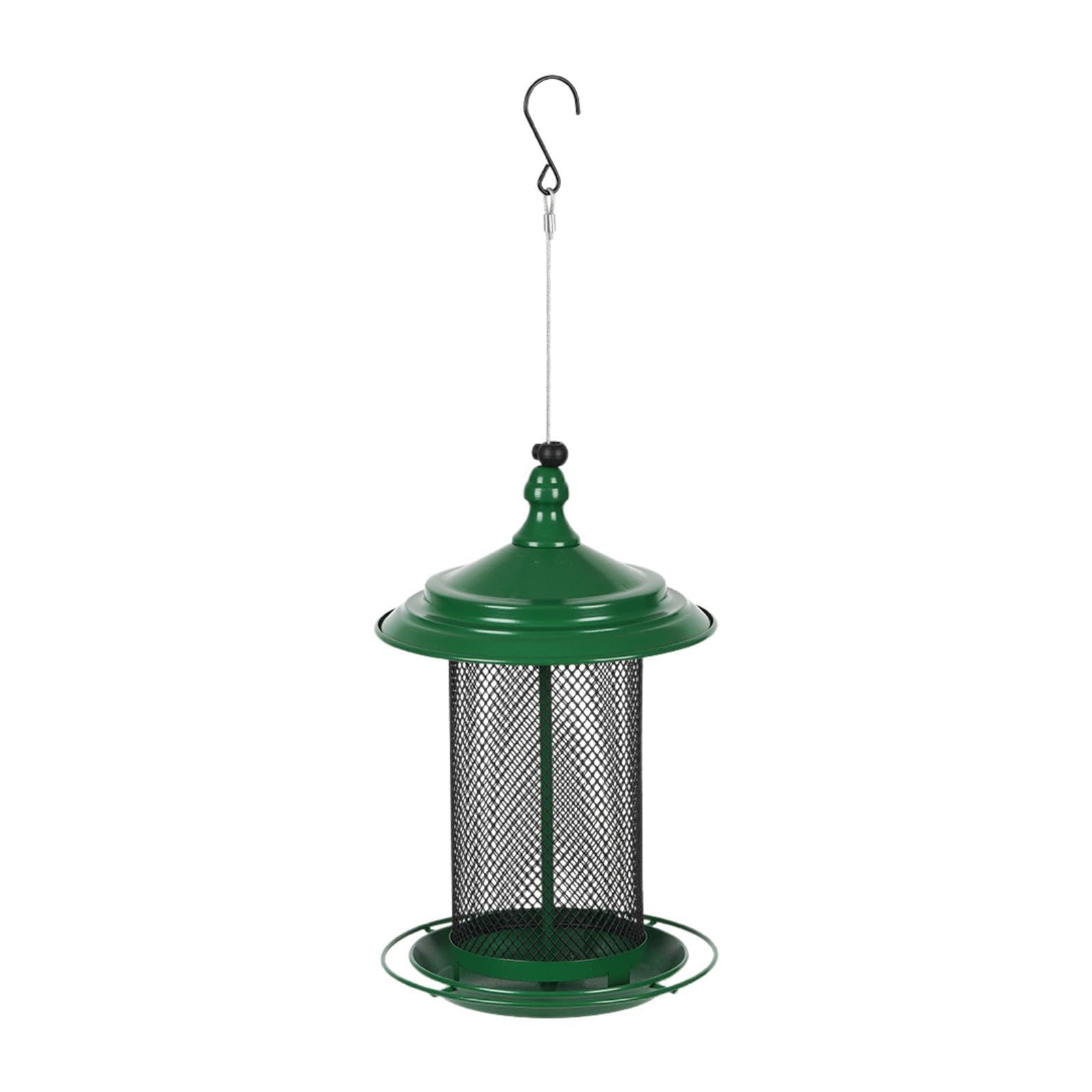 predolo Comedero para pájaros Comedero para pájaros de Gran Capacidad de Metal para colibríes Resistente a Intemperie para Patio Trasero,
