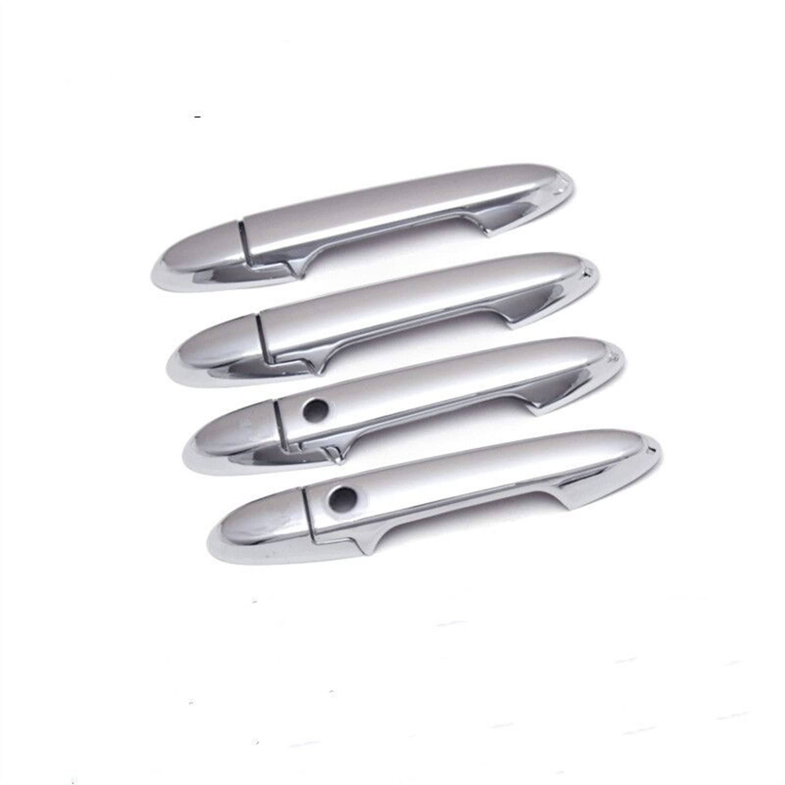 Rinkteea 2 Exterior Car Door Handle For Fit Jazz 014-020 Carbon Fiber Chrome Car Side Door Handle Cover Sticker Styling Accessories(2)
