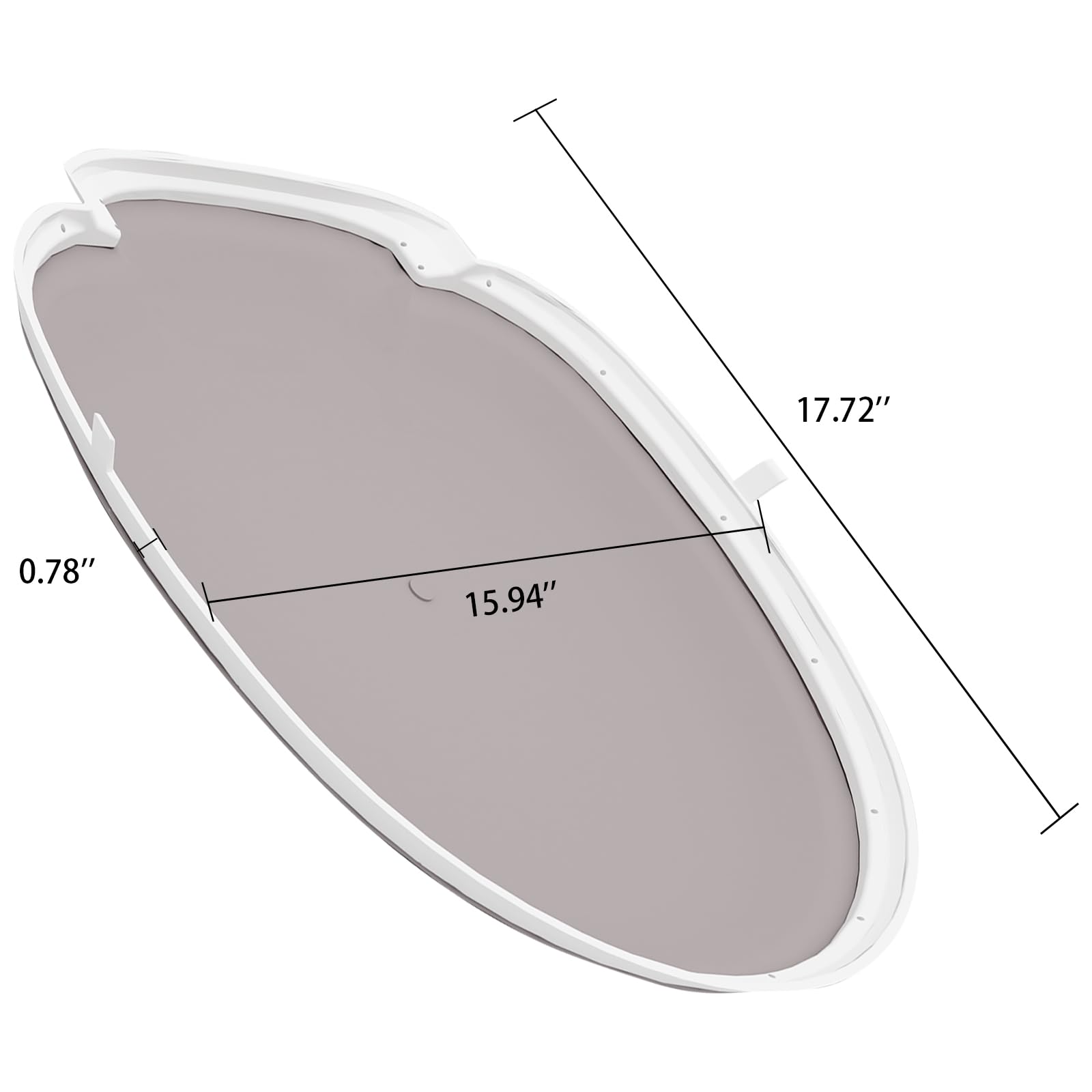 Tappetino di ricambio per lettiera per gatti, adatto per lettiera automatica BCHARYA in silicone, impermeabile e durevole, antigraffio e anti-morso, ricambio originale
