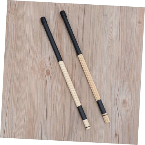 Baquetas SUPVOX de bambú para jazz y música folclórica, par de 40 cm, color negro miniatura 5