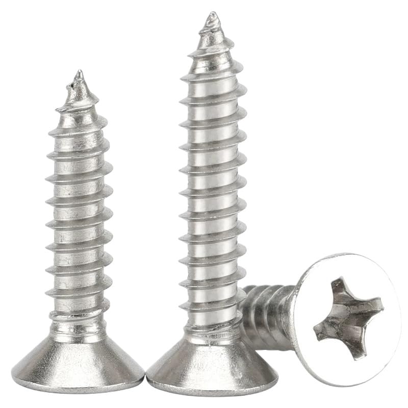 Tornillo autorroscante Phillips M3 x 15 mm cabeza plana miniatura 1