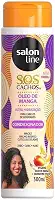 Salon Line, Condicionador, SOS Cachos, Óleo de Manga, Ultra-Hidratação - Cabelos Ondulados, Cacheados e Crespos, 300 ml